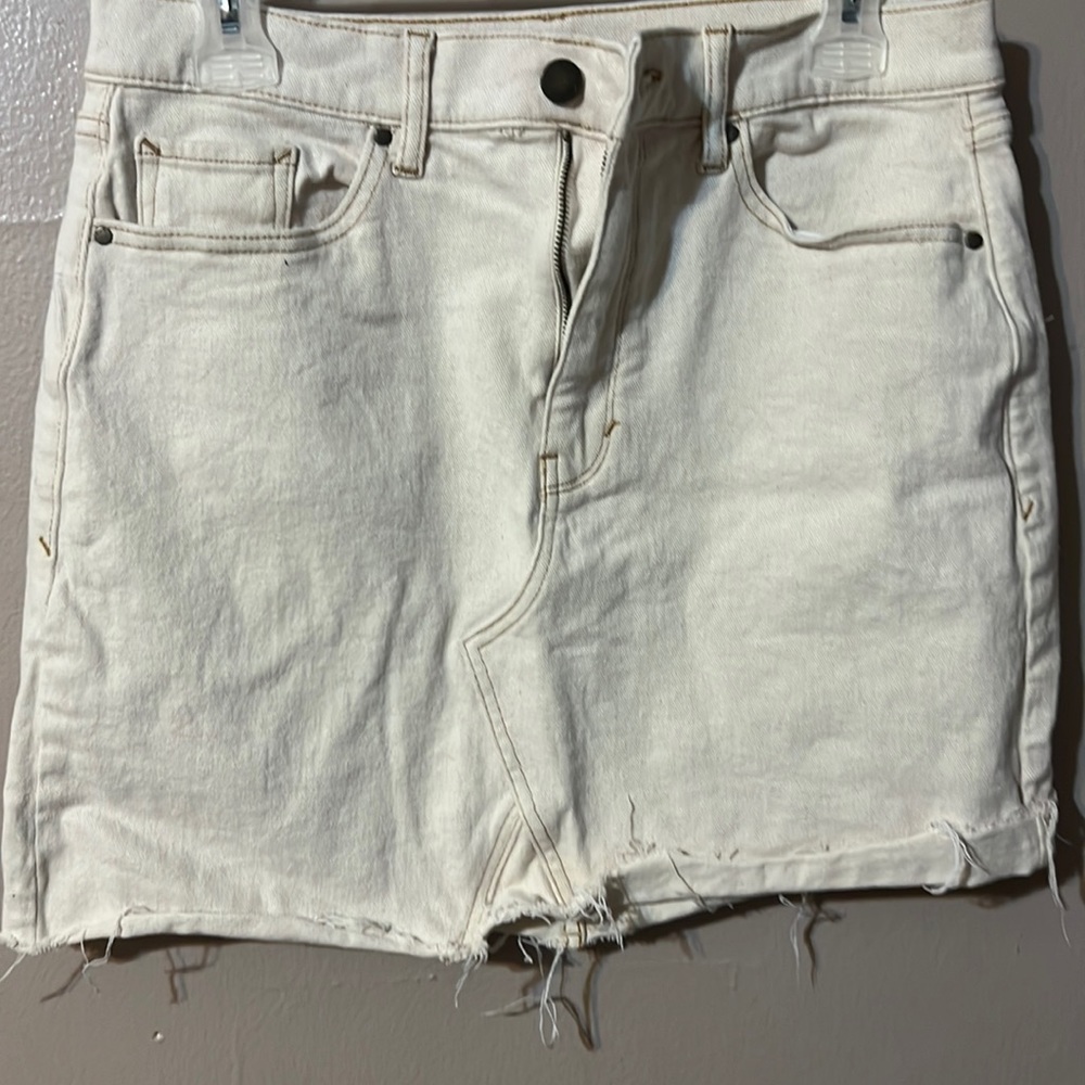 Ana Cream Jean skirt size 8